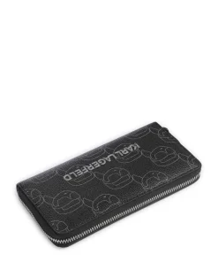 Ikon Mono Geldbörse Lederimitat schwarz