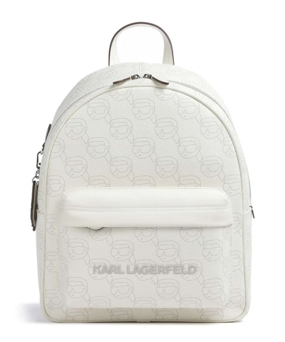Ikon Mono Rucksack Lederimitat creme