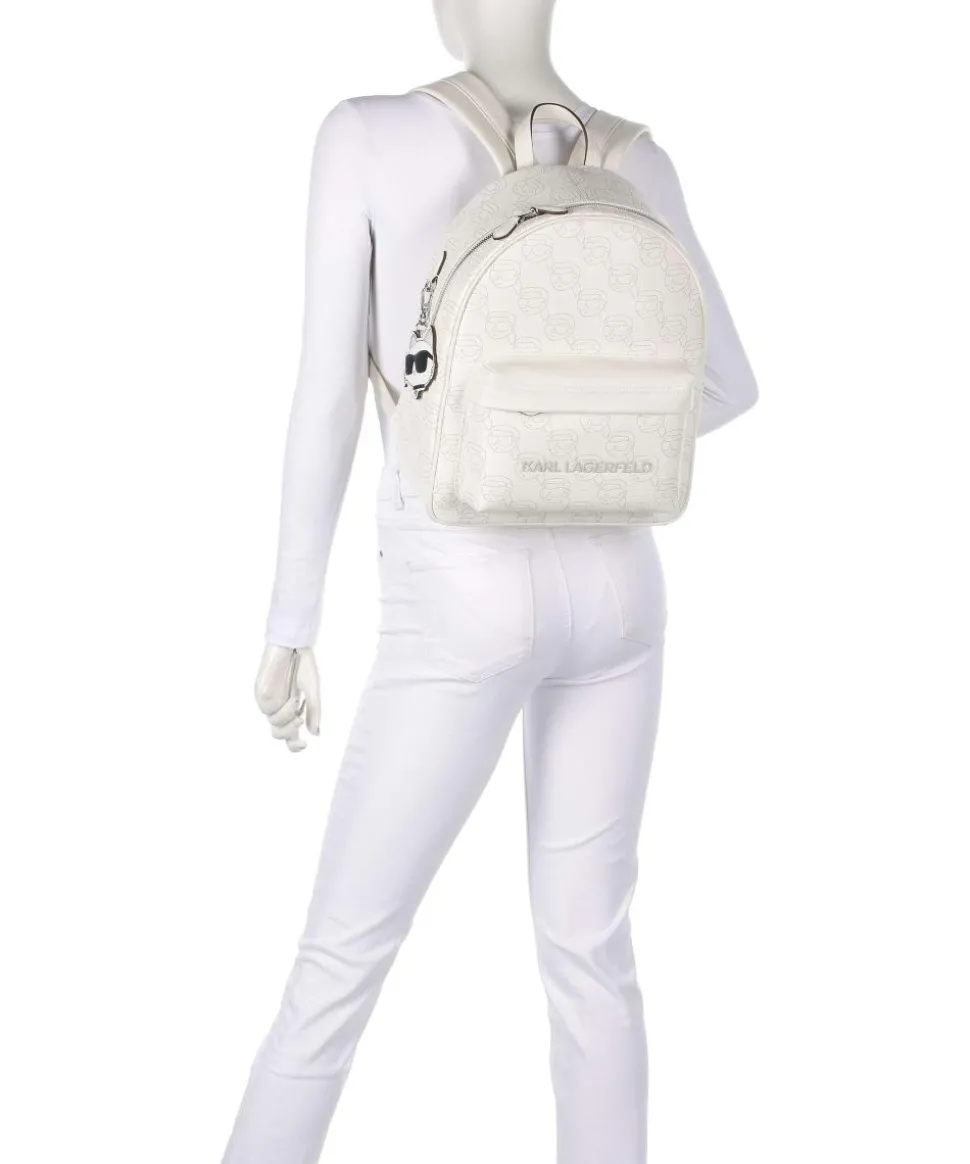 Ikon Mono Rucksack Lederimitat creme
