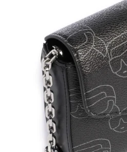 Ikon Mono Umhängetasche Lederimitat schwarz