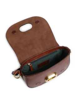 Ilaria Umhängetasche fein genarbtes Rindsleder braun