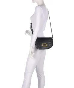 Ilaria Umhängetasche fein genarbtes Rindsleder schwarz