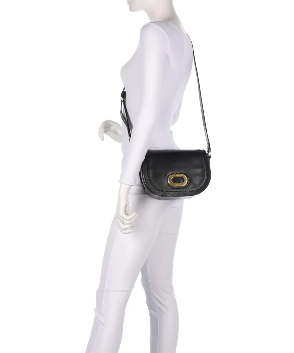 Ilaria Umhängetasche fein genarbtes Rindsleder schwarz