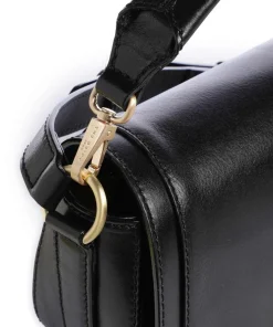 Ilaria Umhängetasche fein genarbtes Rindsleder schwarz