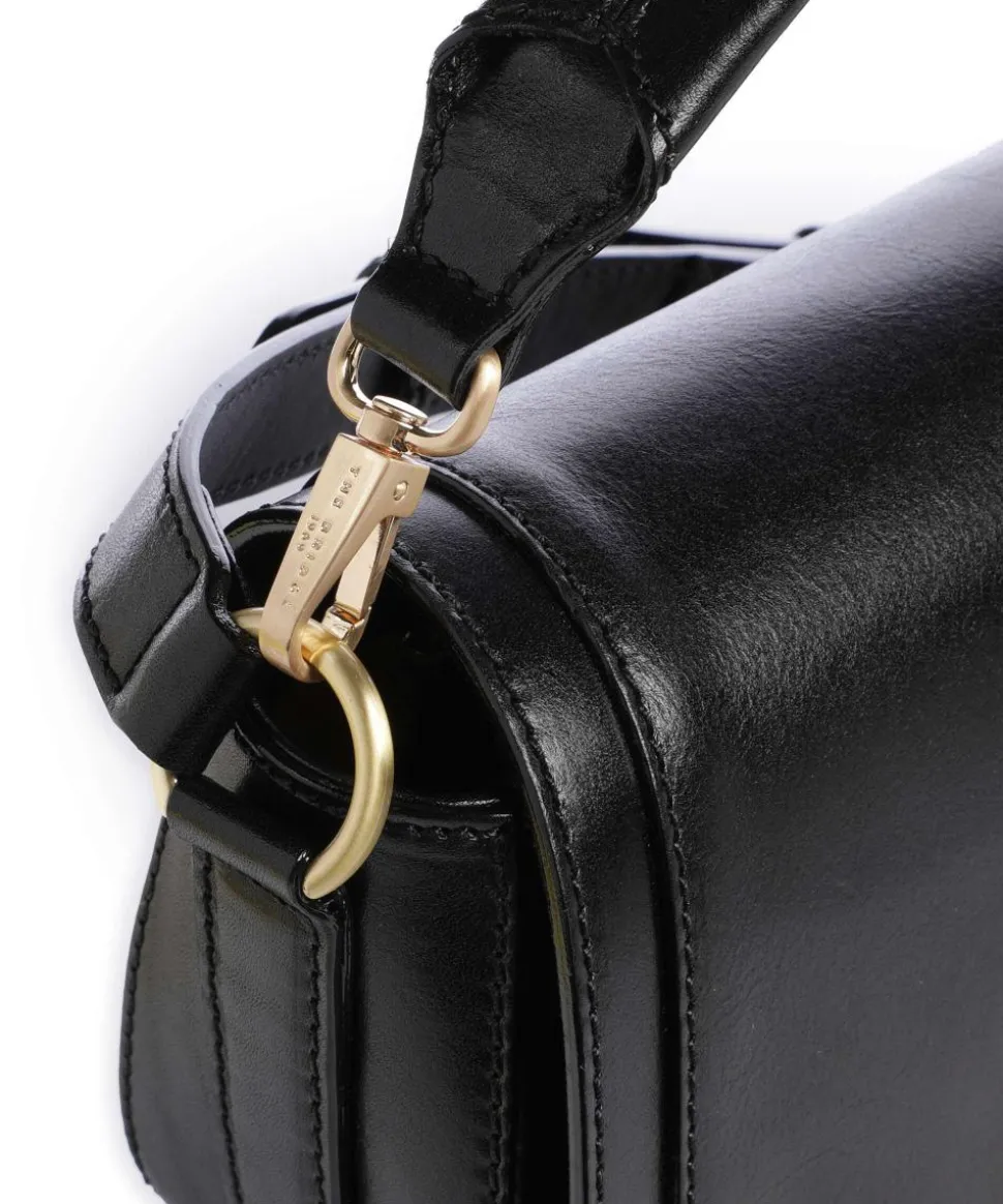 Ilaria Umhängetasche fein genarbtes Rindsleder schwarz