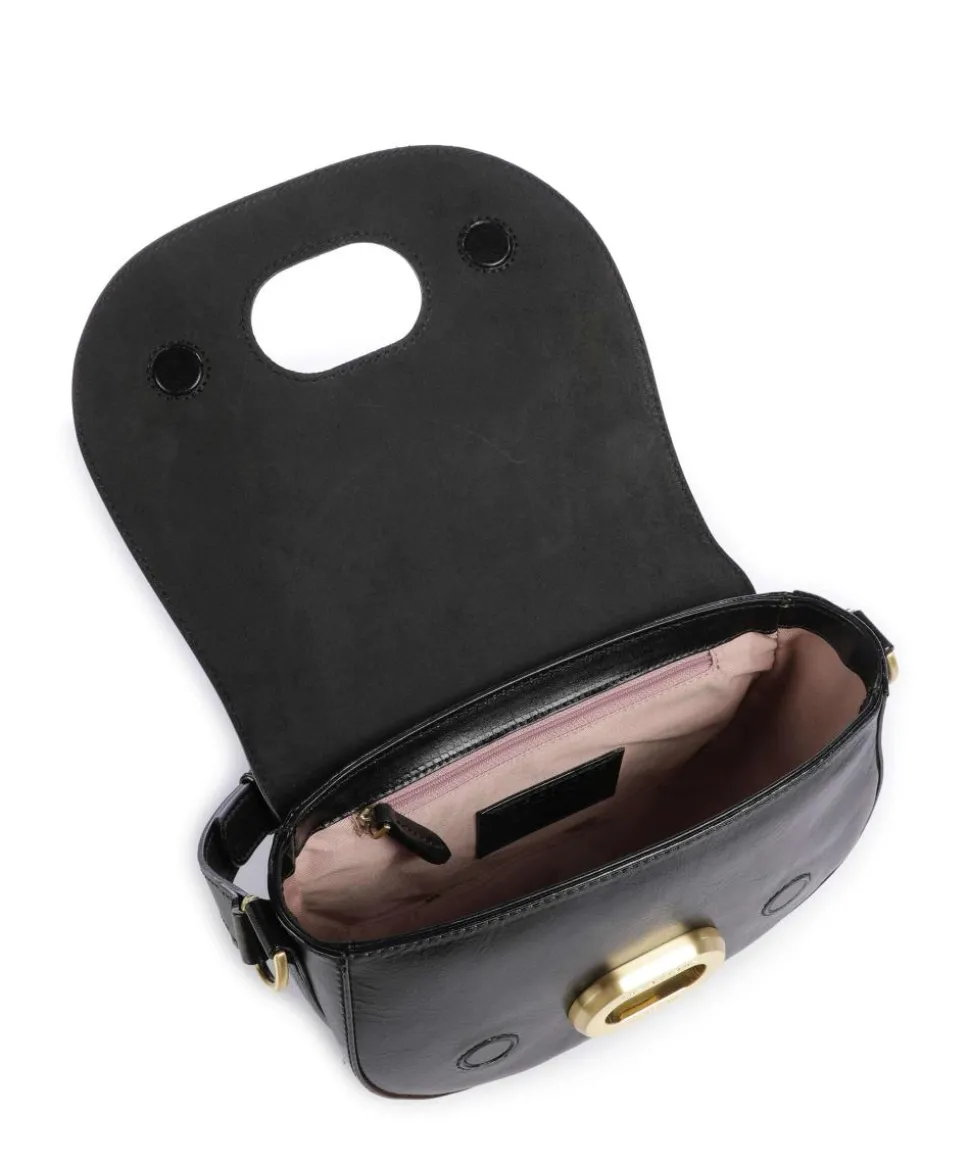 Ilaria Umhängetasche fein genarbtes Rindsleder schwarz