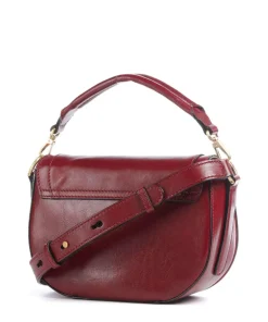 Ilaria Umhängetasche fein genarbtes Rindsleder dunkelrot
