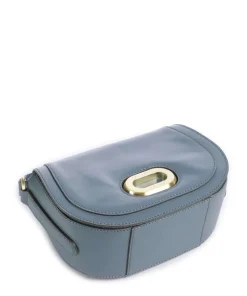 Ilaria Umhängetasche fein genarbtes Rindsleder blaugrau