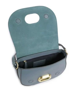 Ilaria Umhängetasche fein genarbtes Rindsleder blaugrau