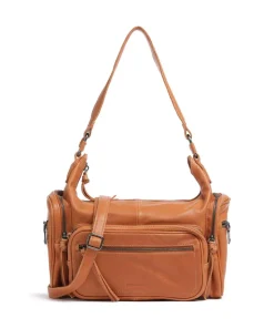 In my Pocket Schultertasche weiches Rindsleder hellbraun