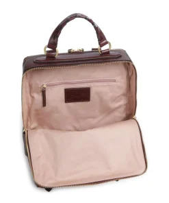 Ines Rucksack genarbtes Rindsleder dunkelrot