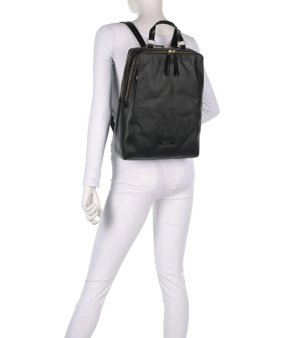 Ines Rucksack genarbtes Rindsleder schwarz