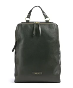 Ines Rucksack genarbtes Rindsleder khaki