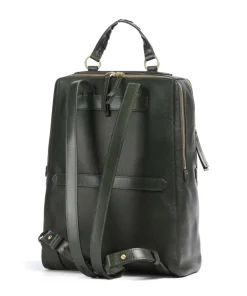 Ines Rucksack genarbtes Rindsleder khaki