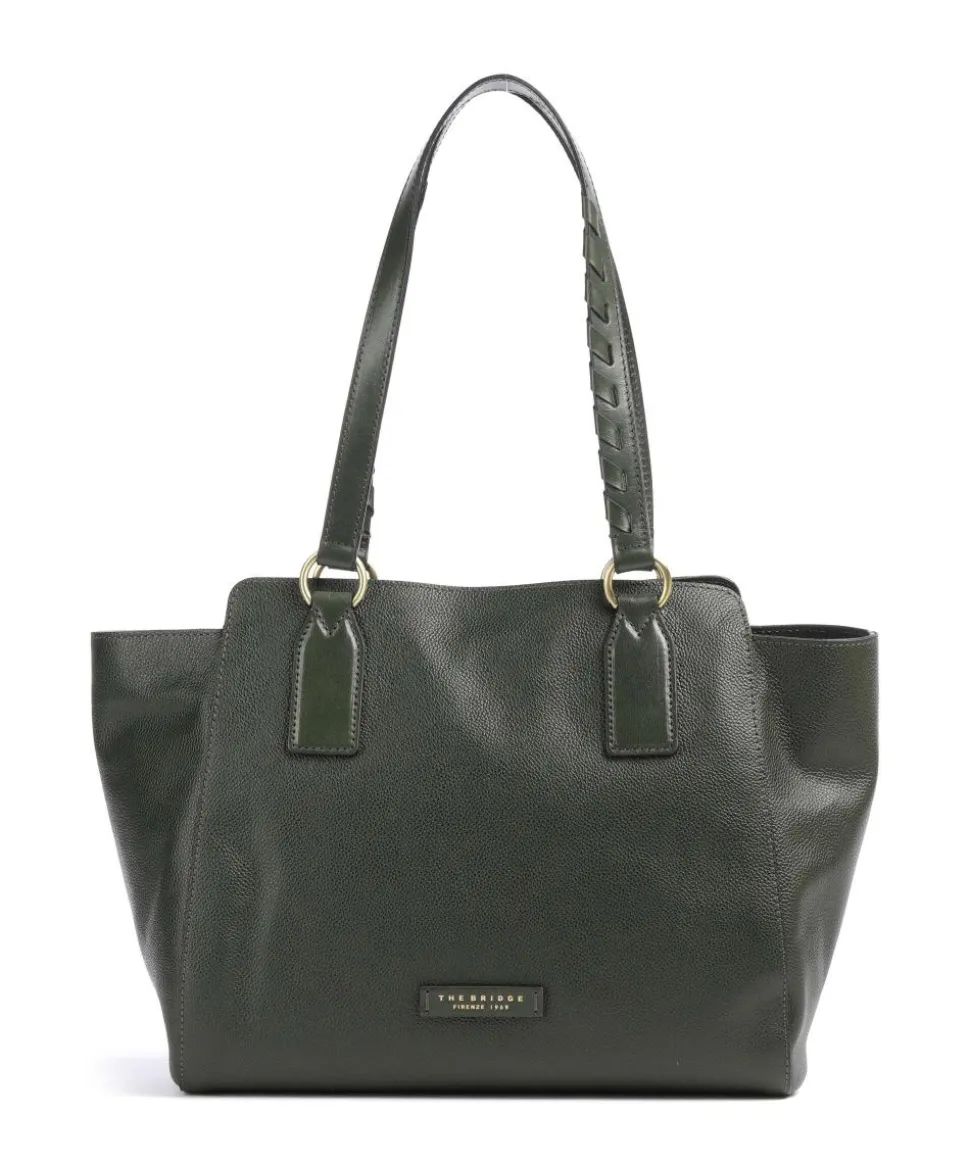 Ines Shopper genarbtes Rindsleder khaki