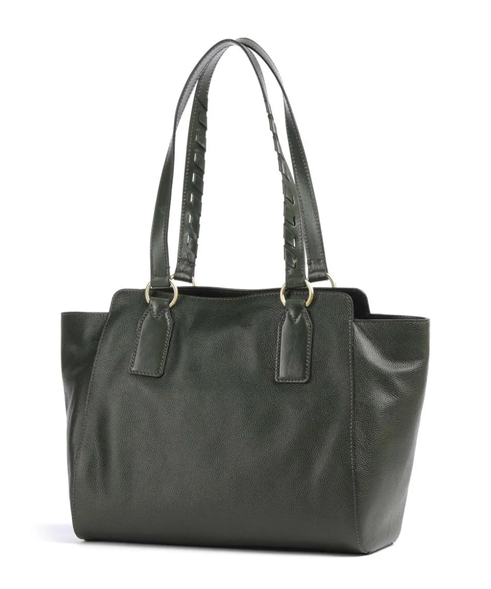 Ines Shopper genarbtes Rindsleder khaki