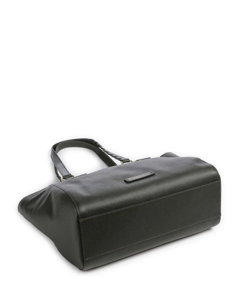 Ines Shopper genarbtes Rindsleder khaki