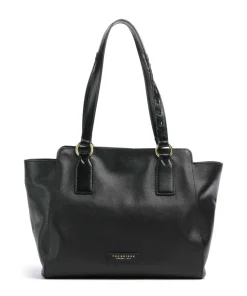 Ines Shopper genarbtes Rindsleder schwarz