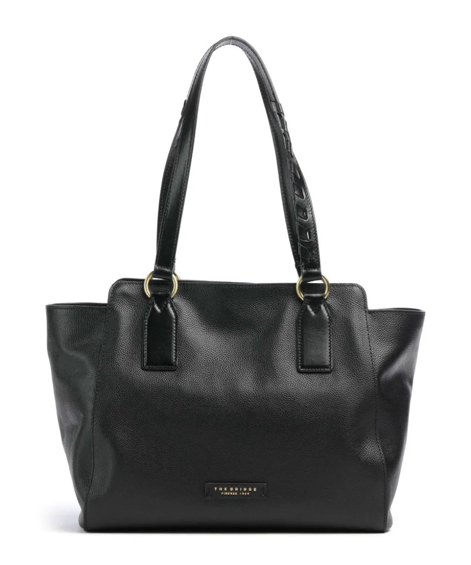 Ines Shopper genarbtes Rindsleder schwarz