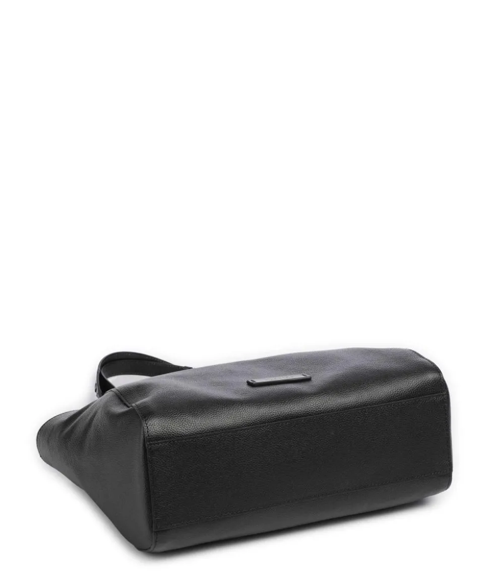 Ines Shopper genarbtes Rindsleder schwarz