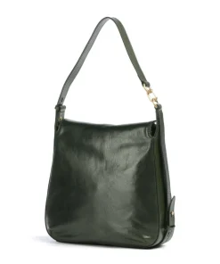 Ingrid Schultertasche fein genarbtes Rindsleder dunkelgrün