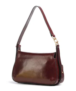 Ingrid Schultertasche fein genarbtes Rindsleder bordeaux