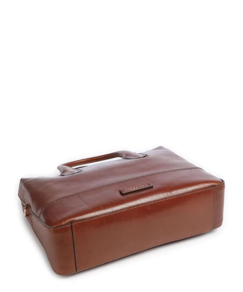 Iolanda Aktentasche 13″ fein genarbtes Rindsleder braun