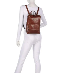 Iolanda Rucksack fein genarbtes Rindsleder braun
