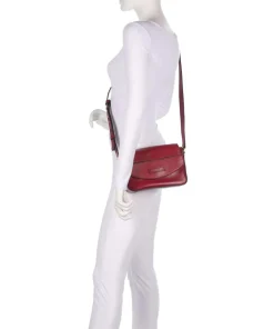 Iolanda Umhängetasche fein genarbtes Rindsleder dunkelrot