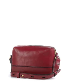 Iolanda Umhängetasche fein genarbtes Rindsleder dunkelrot