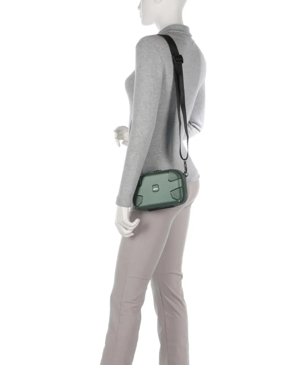 IP1 Mini Umhängetasche recyceltes Polypropylen dunkelgrün