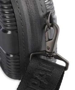 IP1 Mini Umhängetasche recyceltes Polypropylen dunkelgrau