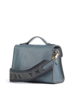 Irene Umhängetasche fein genarbtes Rindsleder blaugrau