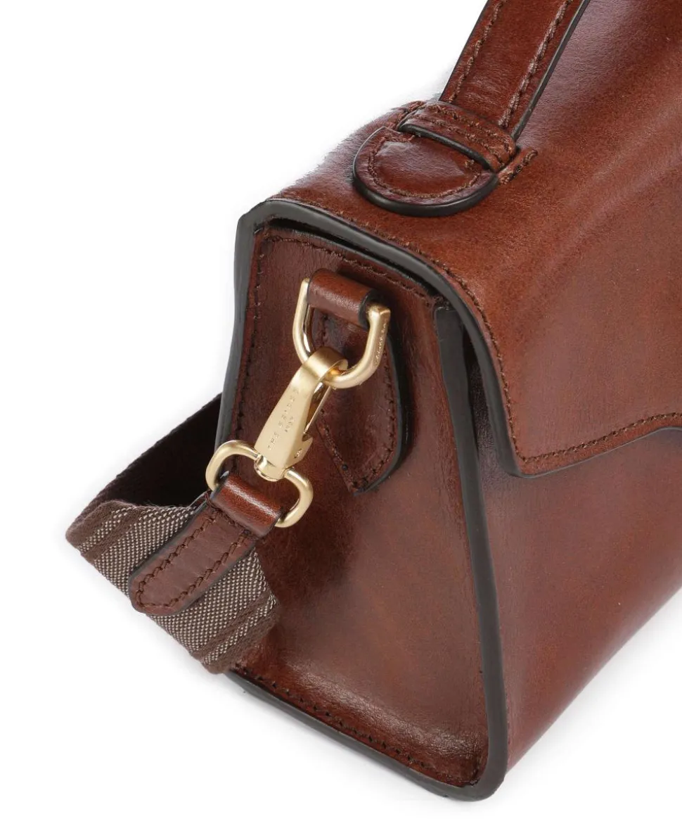 Irene Umhängetasche fein genarbtes Rindsleder braun