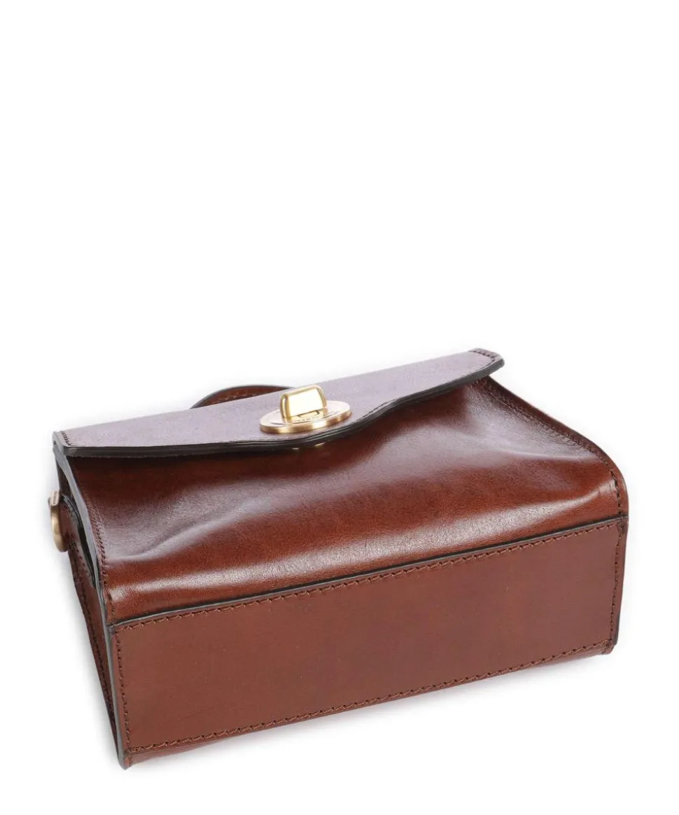 Irene Umhängetasche fein genarbtes Rindsleder braun
