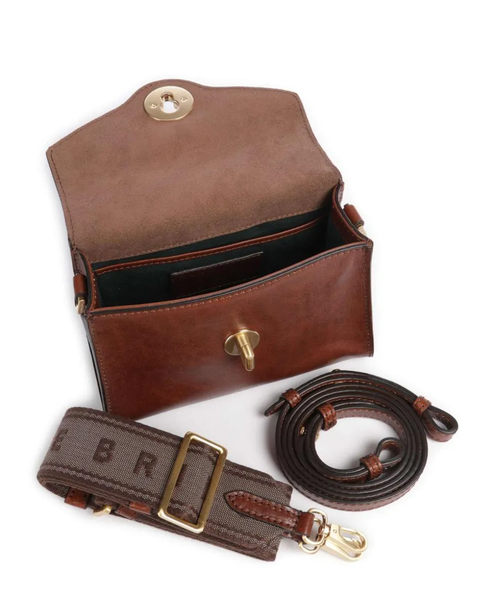 Irene Umhängetasche fein genarbtes Rindsleder braun