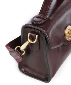 Irene Umhängetasche fein genarbtes Rindsleder dunkelrot