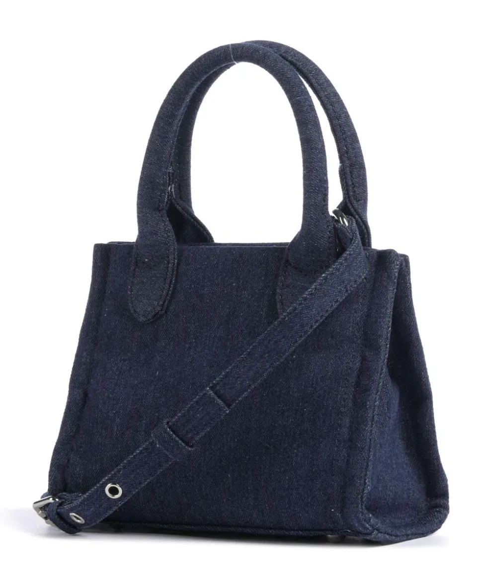 Iris Distressed S Umhängetasche Baumwolle dunkelblau