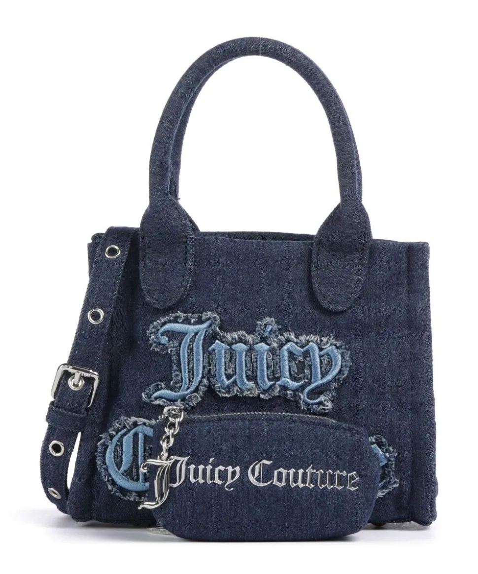 Iris Distressed S Umhängetasche Baumwolle dunkelblau