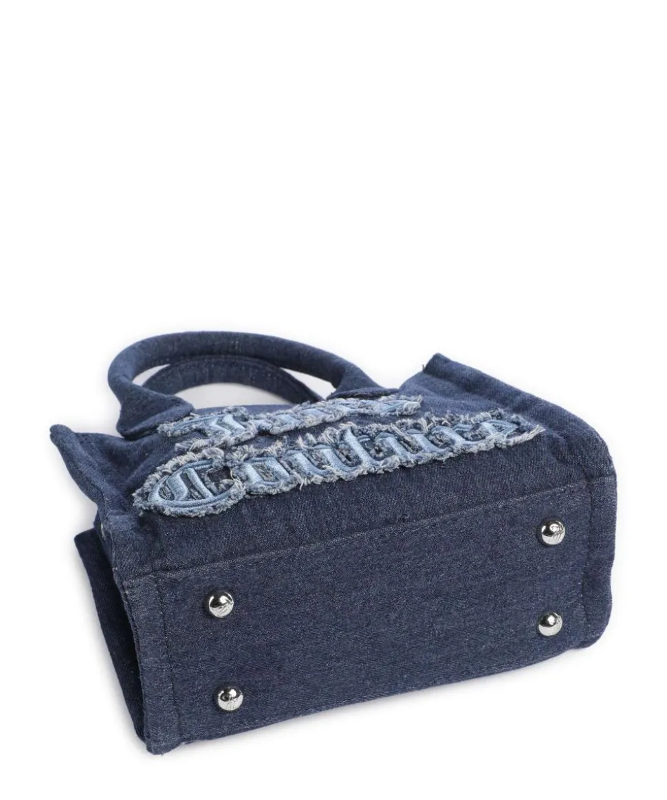 Iris Distressed S Umhängetasche Baumwolle dunkelblau