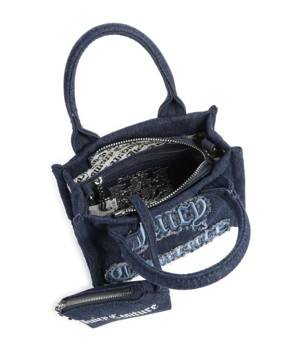 Iris Distressed S Umhängetasche Baumwolle dunkelblau