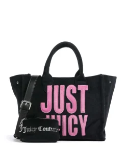 Iris Patch Velvet M Handtasche Polyester schwarz