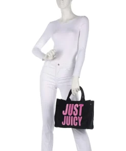 Iris Patch Velvet M Handtasche Polyester schwarz