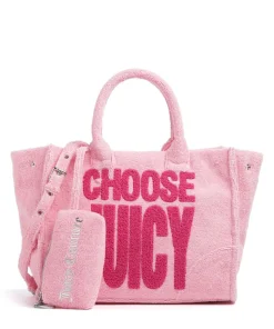 Iris Toweling M Handtasche Polyester, Baumwolle rosa