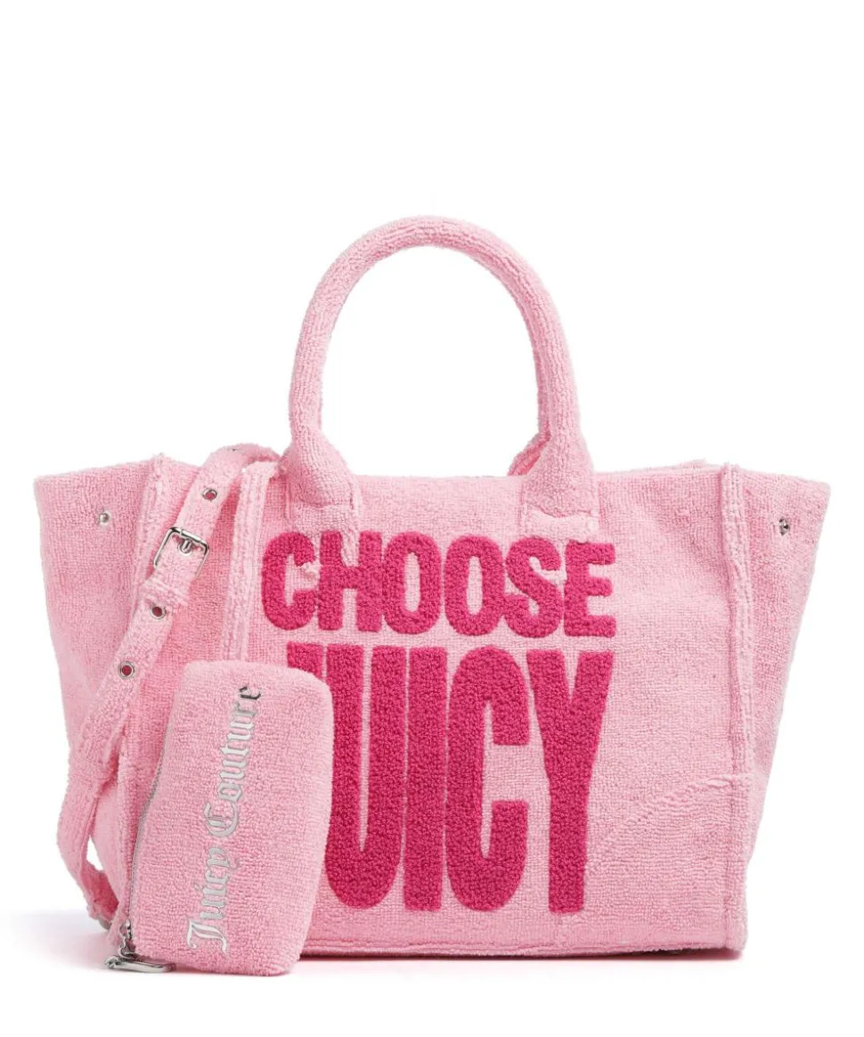 Iris Toweling M Handtasche Polyester, Baumwolle rosa