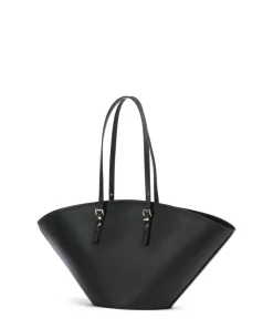 Isa Shopper fein genarbtes Leder schwarz