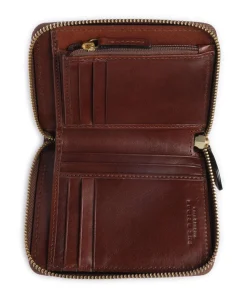 Isabella RFID Geldbörse fein genarbtes Rindsleder braun