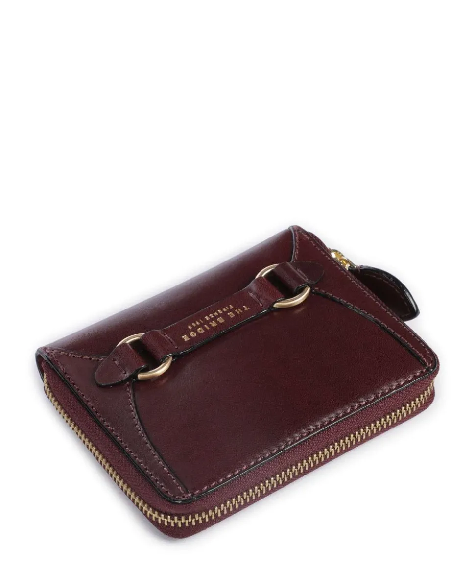 Isabella RFID Geldbörse fein genarbtes Rindsleder rotbraun