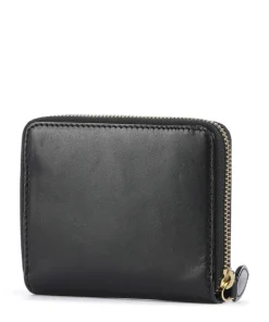 Isabella RFID Geldbörse fein genarbtes Rindsleder schwarz