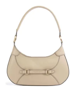 Isabella Schultertasche fein genarbtes Rindsleder beige